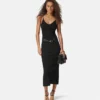 Vestido midi de punto de viscosa