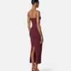 Vestido midi de punto de viscosa