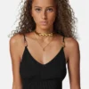 Vestido midi de punto de viscosa