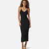 Vestido midi de punto de viscosa