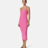 Vestido midi de punto de viscosa