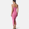 Vestido midi de punto de viscosa