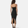 Vestido midi de punto de viscosa