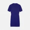 Vestido midi de punto jacquard con estampado integral