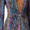 Vestido midi estampado de jersey de viscosa