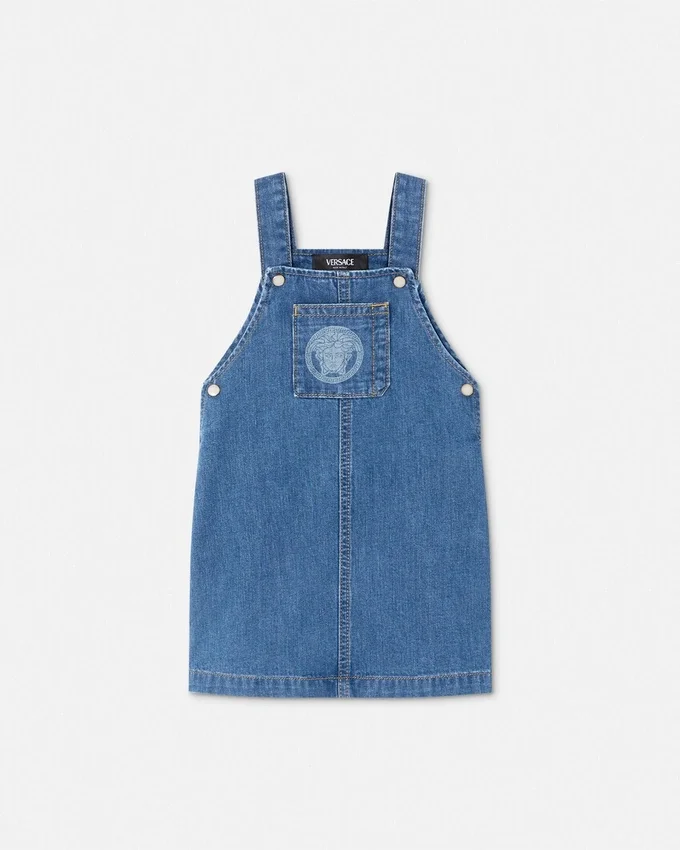 Vestido mono de denim para niña Vestido mono de denim para niña