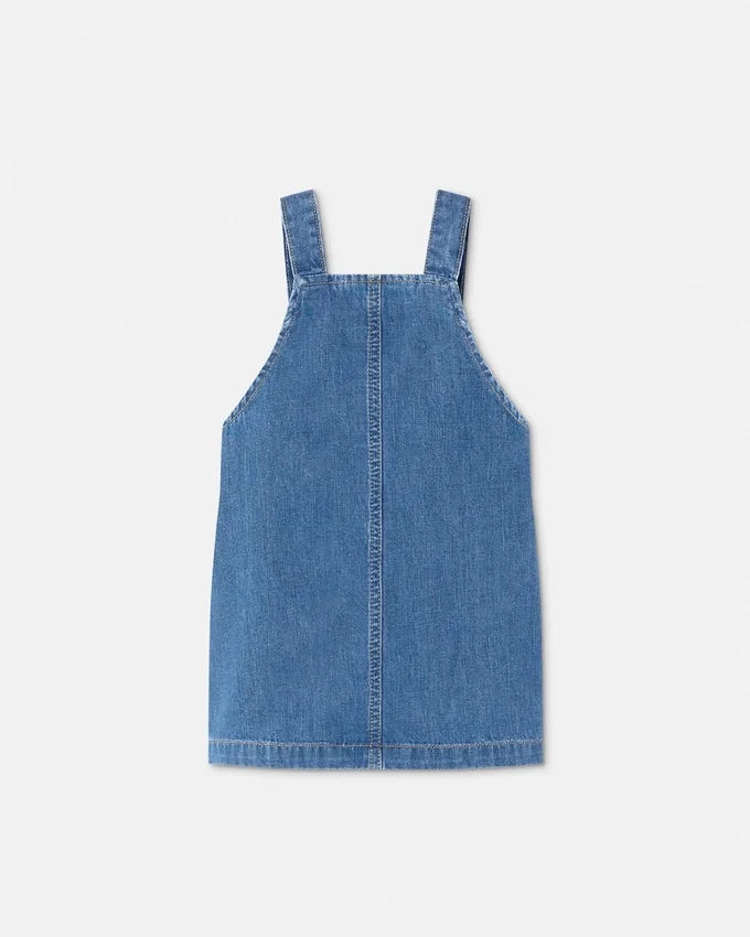 Vestido mono de denim para niña Vestido mono de denim para niña