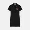 Vestido polo midi con emblema en V