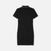 Vestido polo midi con emblema en V