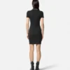 Vestido polo midi con emblema en V