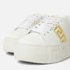 Zapatillas con plataforma bordadas La Greca Zapatillas con plataforma bordadas La Greca