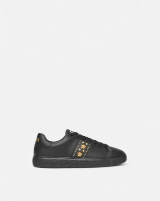 Zapatillas de nylon con adornos Greca