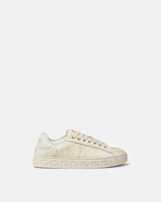 Zapatillas Greca de lona estampada