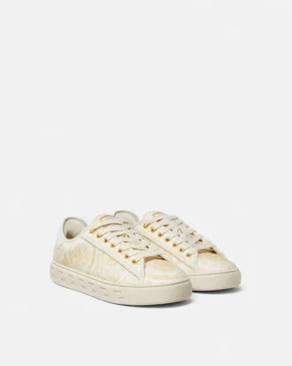 Zapatillas Greca de lona estampada