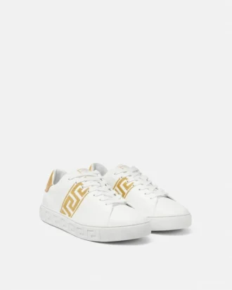 Zapatillas Greca de nylon bordadas