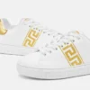 Zapatillas Greca de nylon bordadas