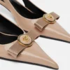 Zapatos de salón con talón abierto y lazo Gianni Ribbon 45 mm Zapatos de salón con talón abierto y lazo Gianni Ribbon 45 mm
