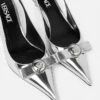 Zapatos de tacón bajo con lazo metálico Gianni 45 mm Zapatos de tacón bajo con lazo metálico Gianni 45 mm
