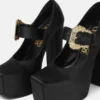 Zapatos de tacón con plataforma de satén Hurley Zapatos de tacón con plataforma de satén Hurley