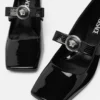 Zapatos de tacón con punta cuadrada Gianni Ribbon 55 mm Zapatos de tacón con punta cuadrada Gianni Ribbon 55 mm