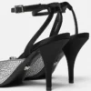 Zapatos de tacón con talón abierto Crystal La Medusa 85 mm Zapatos de tacón con talón abierto Crystal La Medusa 85 mm