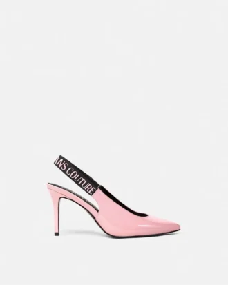 Zapatos de tacón con talón abierto y logotipo Scarlett Zapatos de tacón con talón abierto y logotipo Scarlett