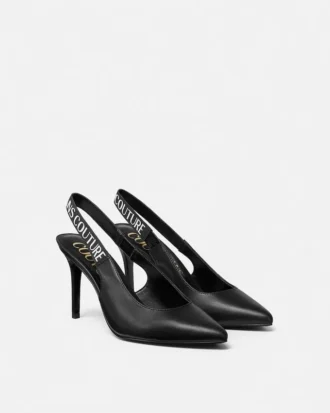 Zapatos de tacón con talón abierto y logotipo Scarlett Zapatos de tacón con talón abierto y logotipo Scarlett