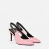 Zapatos de tacón con talón abierto y logotipo Scarlett