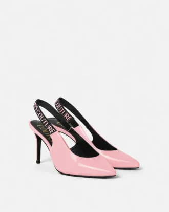 Zapatos de tacón con talón abierto y logotipo Scarlett Zapatos de tacón con talón abierto y logotipo Scarlett