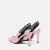 Zapatos de tacón con talón abierto y logotipo Scarlett