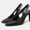Zapatos de tacón con talón abierto y logotipo Scarlett