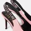 Zapatos de tacón con talón abierto y logotipo Scarlett