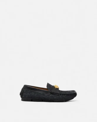 Zapatos Driver de lona jacquard La Medusa