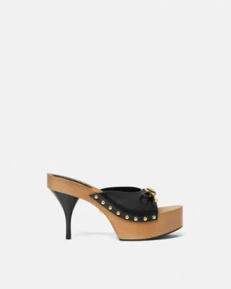 Zuecos de cuero Opera Bow 110 mm